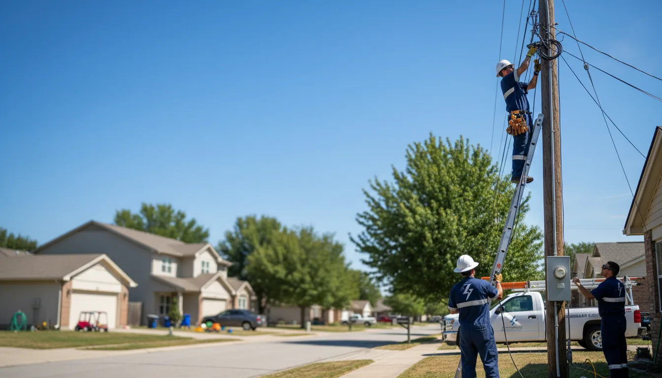Residential electrician providing installation services in Hickman, TN
